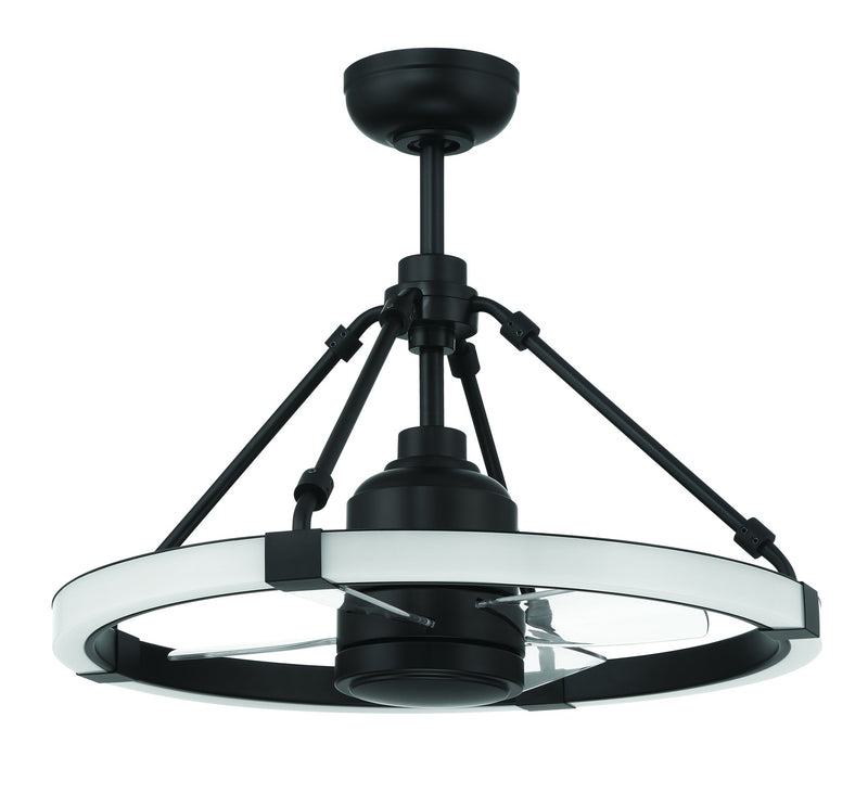 Levy 19" 4-Blade Ceiling Fan in Flat Black
