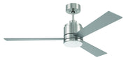McCoy 52" 3-Blade Ceiling Fan in Brushed Polished Nickel