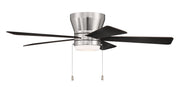Merit 52" 5-Blade Ceiling Fan in Brushed Polished Nickel