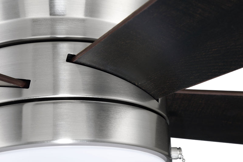 Merit 52" 5-Blade Ceiling Fan in Brushed Polished Nickel