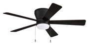 Merit 52" 5-Blade Ceiling Fan in Flat Black