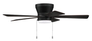 Merit 52" 5-Blade Ceiling Fan in Flat Black