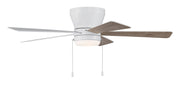 Merit 52" 5-Blade Ceiling Fan in White