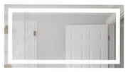 60" x 32" x 1.8" Rectangle Front Lit LED Mirror in White