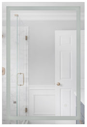 Meredith 24" x 36" Rectangle Front/Back Lit LED Mirror in White