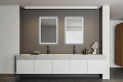 Slim Lite 24" x 36" Rectangle Front/Back Lit LED Mirror in Flat Black