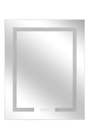 24" x 30" Front/Inside Lit LED Mirror Medicine Cabinet in White