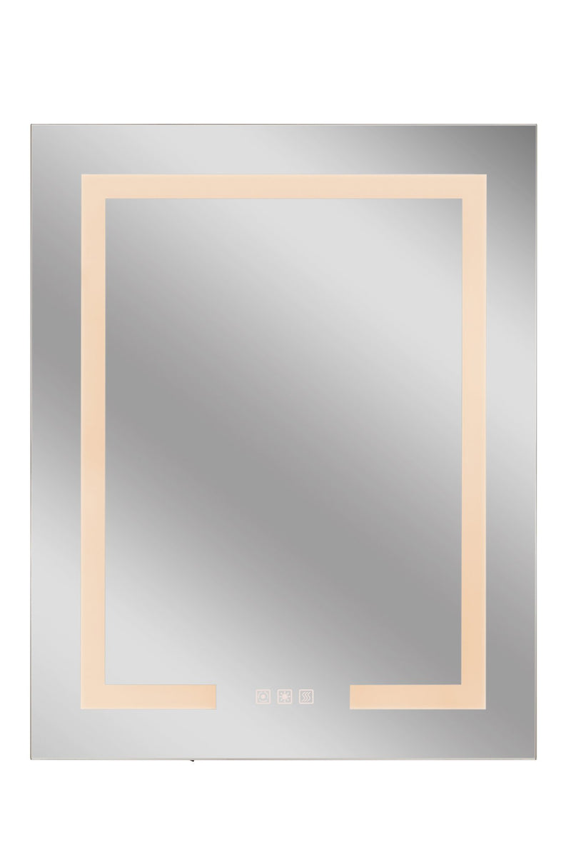 24" x 30" Front/Inside Lit LED Mirror Medicine Cabinet in White
