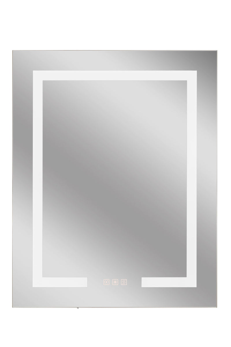 24" x 30" Front/Inside Lit LED Mirror Medicine Cabinet in White