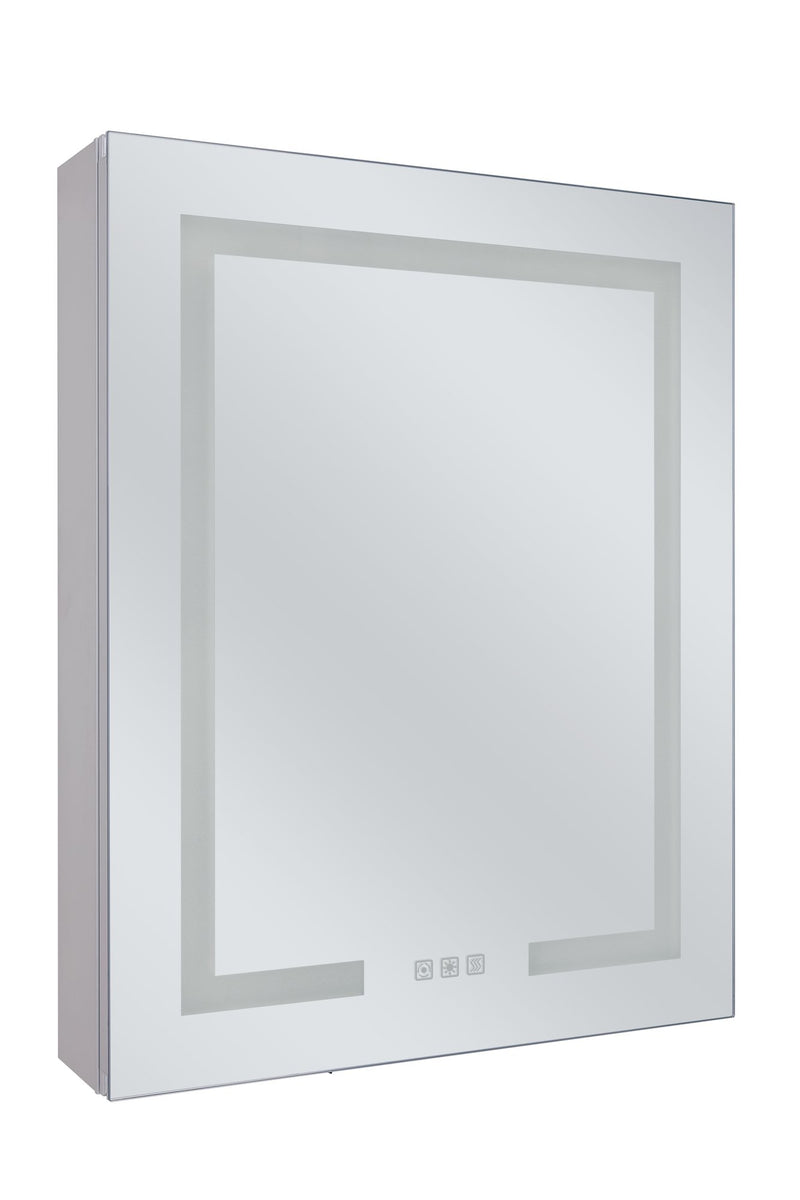 24" x 30" Front/Inside Lit LED Mirror Medicine Cabinet in White