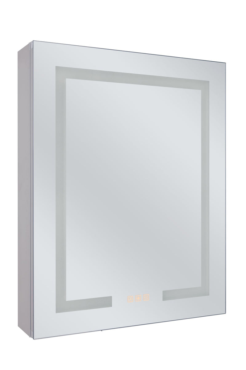 24" x 30" Front/Inside Lit LED Mirror Medicine Cabinet in White