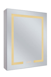 24" x 30" Front/Inside Lit LED Mirror Medicine Cabinet in White
