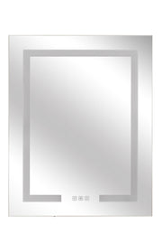24" x 30" Front/Inside Lit LED Mirror Medicine Cabinet in White