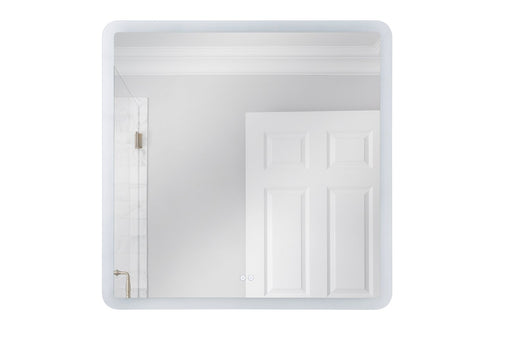 36" x 36" Square Back Lit LED Mirror (Chassis) in White