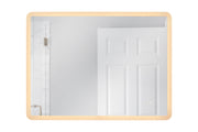 48" x 36" Rectangle Back Lit LED Mirror (Chassis) in White