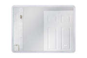 48" x 36" Rectangle Back Lit LED Mirror (Chassis) in White