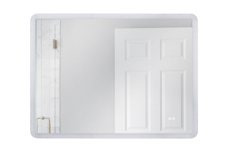 48" x 36" Rectangle Back Lit LED Mirror (Chassis) in White