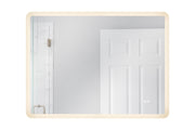 48" x 36" Rectangle Back Lit LED Mirror (Chassis) in White