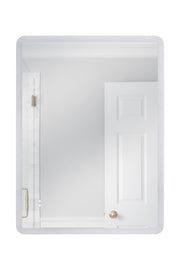48" x 36" Rectangle Back Lit LED Mirror (Chassis) in White
