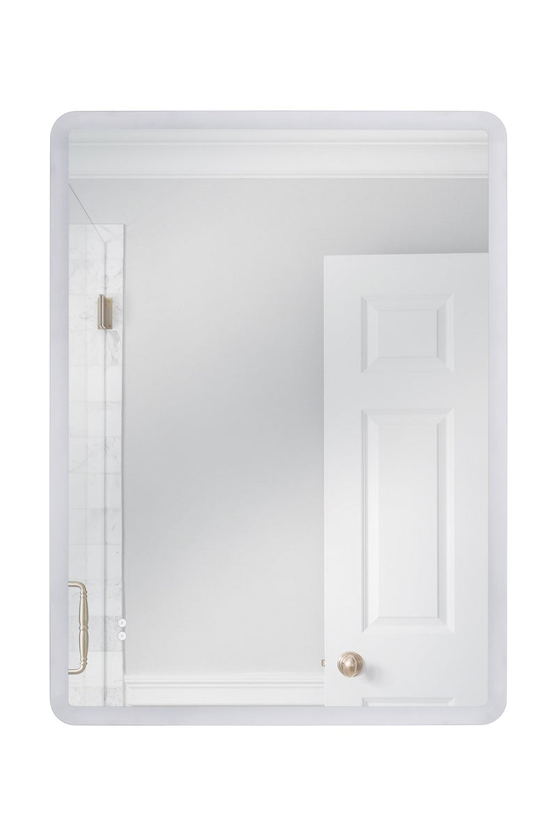 48" x 36" Rectangle Back Lit LED Mirror (Chassis) in White
