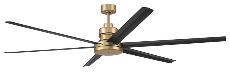 Mondo 72" 6-Blade Ceiling Fan in Satin Brass