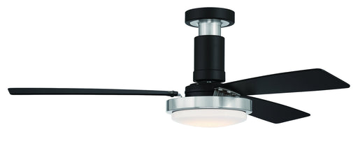 Manning 52" 3-Blade Ceiling Fan in Flat Black/Brushed Polished Nickel