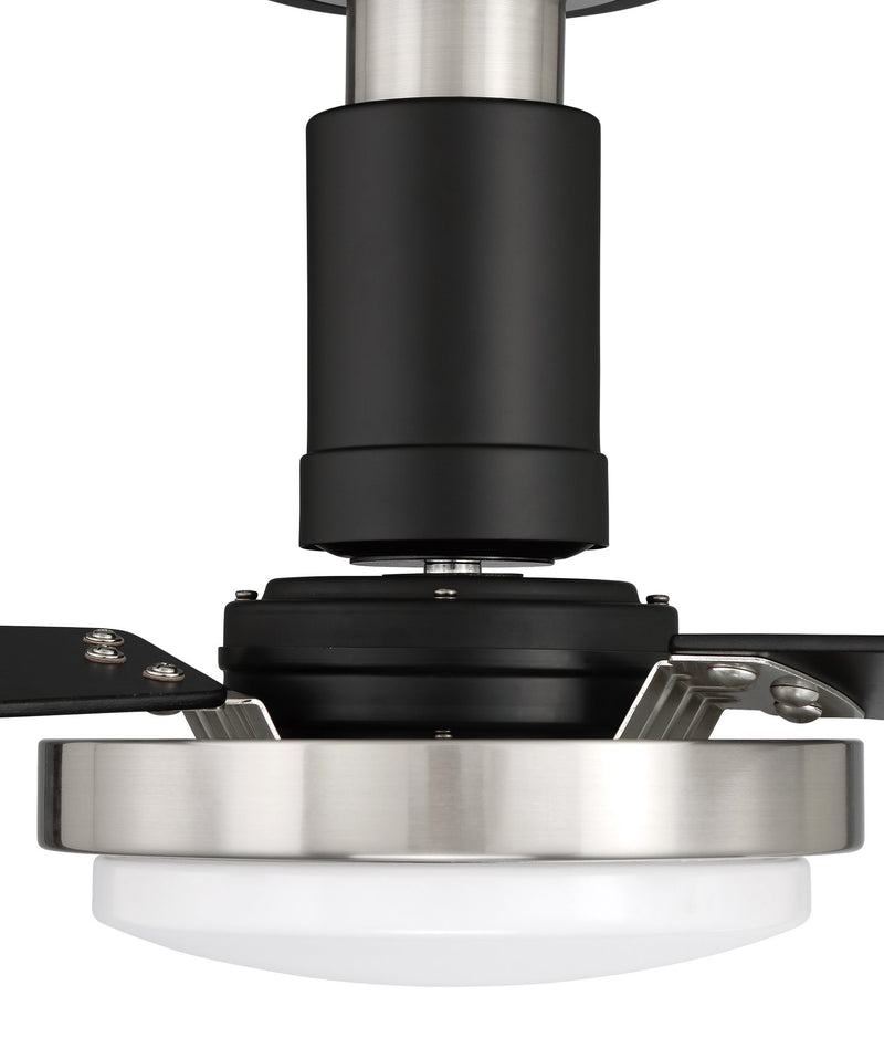 Manning 52" 3-Blade Ceiling Fan in Flat Black/Brushed Polished Nickel