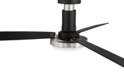 Manning 52" 3-Blade Ceiling Fan in Flat Black/Brushed Polished Nickel