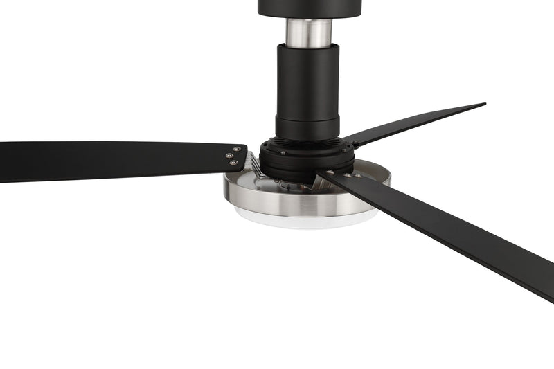 Manning 52" 3-Blade Ceiling Fan in Flat Black/Brushed Polished Nickel