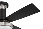 Manning 52" 3-Blade Ceiling Fan in Flat Black/Brushed Polished Nickel