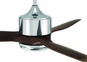 Mobi 60" 3-Blade Indoor/Outdoor Ceiling Fan in Chrome