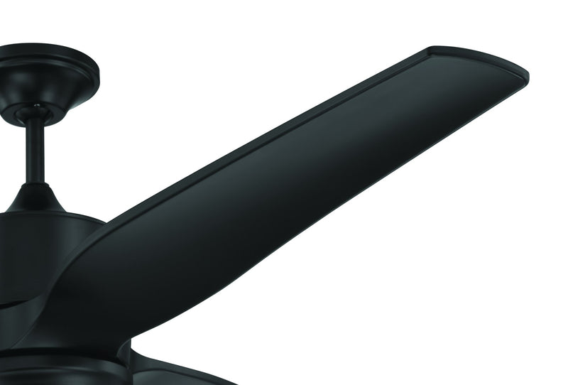 Mobi 60" 3-Blade Indoor/Outdoor Ceiling Fan in Flat Black