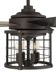 Nicolas 56" 5-Blade Ceiling Fan in Espresso