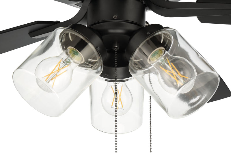 Outdoor Pro Plus 104 52" 5-Blade Indoor/Outdoor Ceiling Fan in Flat Black