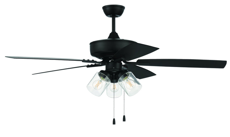 Outdoor Pro Plus 104 52" 5-Blade Indoor/Outdoor Ceiling Fan in Flat Black