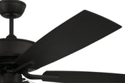 Outdoor Pro Plus 119 52" 5-Blade Indoor/Outdoor Ceiling Fan in Flat Black