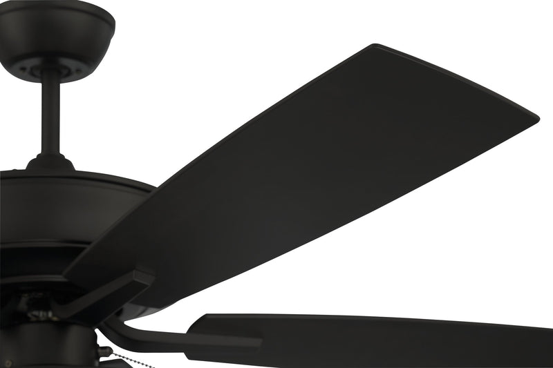 Outdoor Pro Plus 119 52" 5-Blade Indoor/Outdoor Ceiling Fan in Flat Black