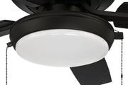 Outdoor Pro Plus 119 52" 5-Blade Indoor/Outdoor Ceiling Fan in Flat Black