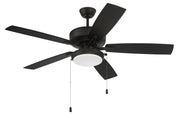 Outdoor Pro Plus 119 52" 5-Blade Indoor/Outdoor Ceiling Fan in Flat Black