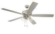 Outdoor Super Pro 104 60" 5-Blade Indoor/Outdoor Ceiling Fan in Painted Nickel