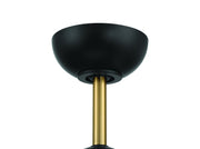 Otto 60" 3-Blade Ceiling Fan in Flat Black/Satin Brass