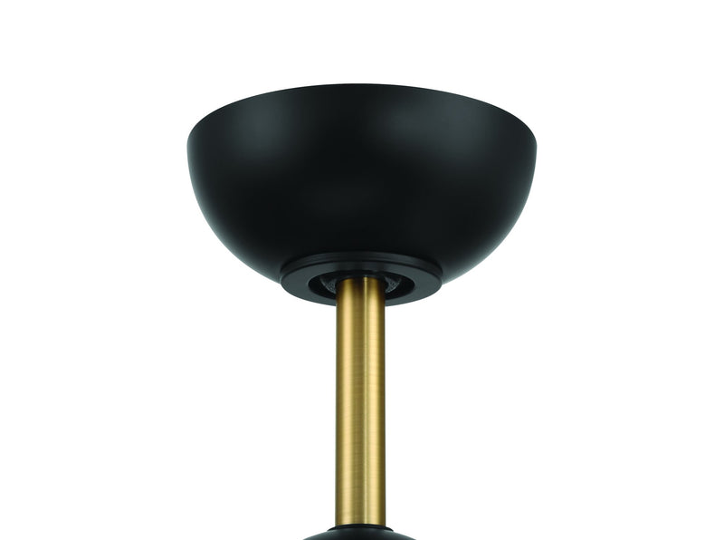 Otto 60" 3-Blade Ceiling Fan in Flat Black/Satin Brass