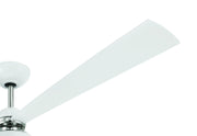 Otto 60" 3-Blade Ceiling Fan in White/Polished Nickel