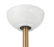 Otto 60" 3-Blade Ceiling Fan in White/Satin Brass