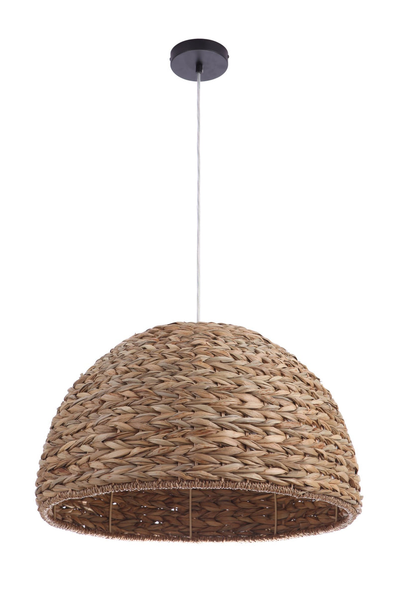 Natural Pendant 1 Light 22" Pendant w/ Woven Sea Grass Dome in Natural