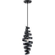 1 Light 6" Mini Pendant in Matte Black