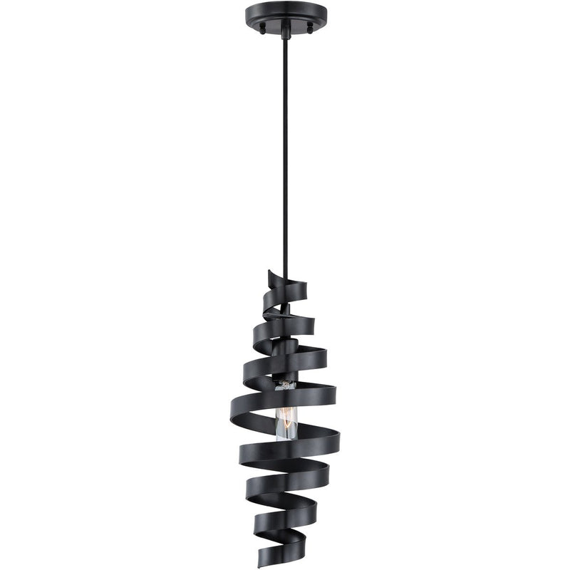 1 Light 6" Mini Pendant in Matte Black