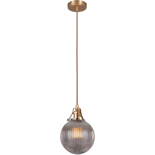 State House 9.38" 1 Light Mini Pendant in Vintage Brass