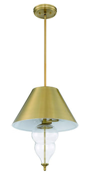 Nabu 3 Light 16" Pendant in Satin Brass