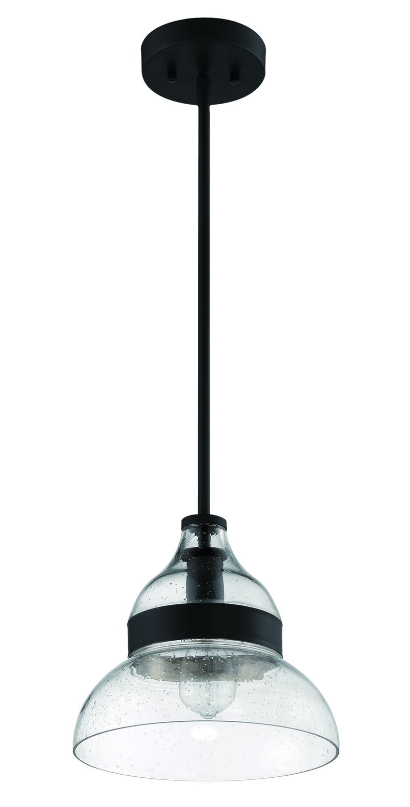 Smyth 1 Light 10.5" Mini Pendant in Flat Black